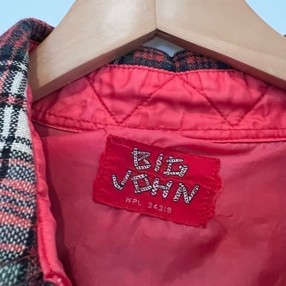 Vintage Big John Wool Plaid Unisex Button Front Shirt / xlarge - Picture 2 of 11
